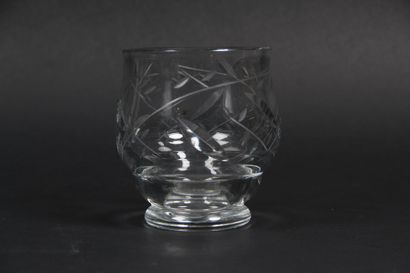 LARGE VASE
in cut crystal.
Circa 1950.
H....