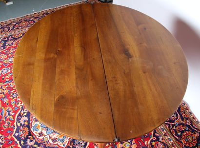Table demi-lune, à plateau portefeuille,...