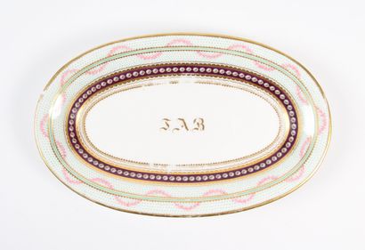 BLANC DE SÈVRES. PARISIAN DECOR.
An oval...