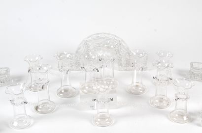 ATTRIBUTED TO BACCARAT
Pressed-molded crystal...