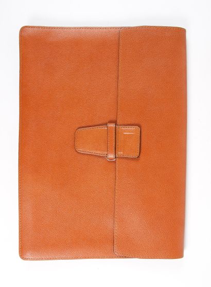 LANCEL Sous-main clutch bag in light brown...