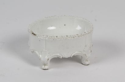 BLANC DE SAINT-CLOUD,
Small porcelain saleron...