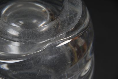 LARGE VASE
in cut crystal.
Circa 1950.
H....