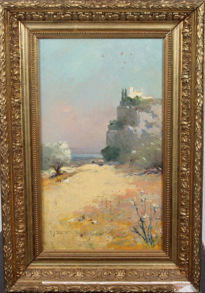XXth CENTURY SCHOOL
Southern landscape
Oil...