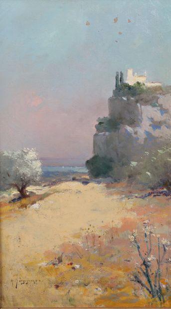 XXth CENTURY SCHOOL
Southern landscape
Oil...