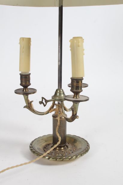 Restauration-style BOUILLOTTE LAMP in gilded...