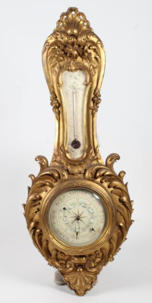 LARGE BAROMETER-THERMOMETER in the Louis...