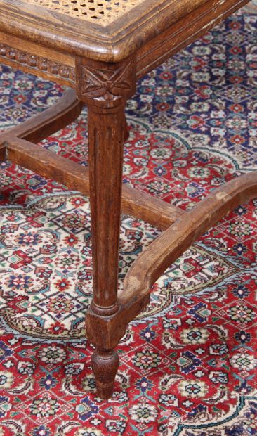 SUITE OF SIX LOUIS XVI DINING ROOM CHAIRS
in...