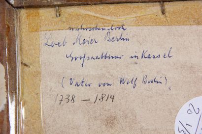 LOT OF THREE MINIATURES ON VELLUM
Two painted...