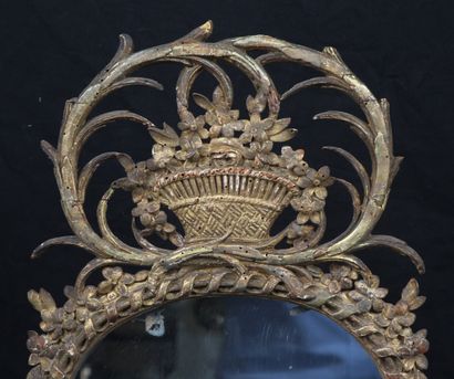SMALL MIRROR from the Louis XVI period with...