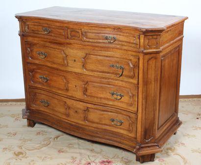 IMPORTANT BUFFET, in oak, panelled and moulded...