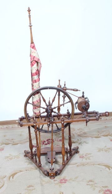 Boxwood wheel with pedal drive.
Period: 19th...