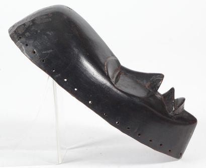 AFRICAN MASK, DAN style, made of charred...