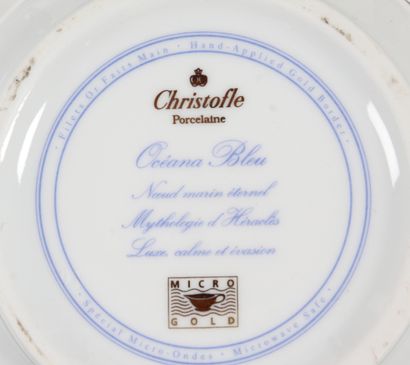 CHRISTOFLE, modèle Océana Bleu.
Partie de...
