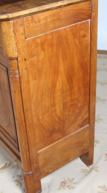ENFILADE BUFFET, in walnut, half-columned...