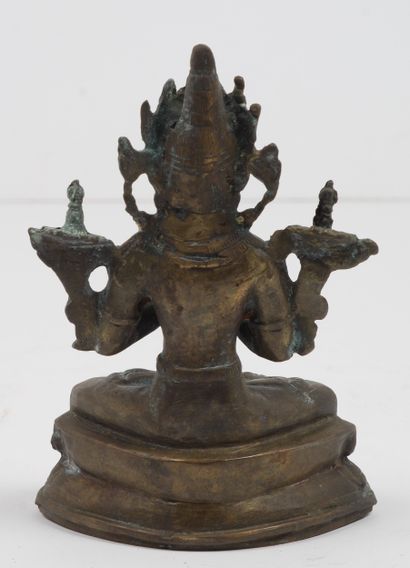 CHINE-TIBET, XXe siècle
Sujet en bronze représentant...