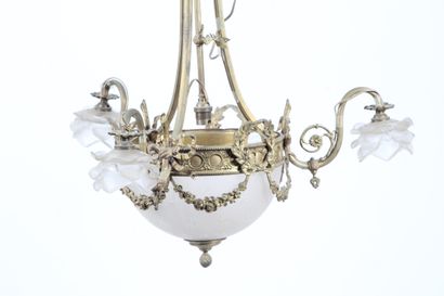 LOUIS XVI-STYLE CHANDELIER, late 19th or...