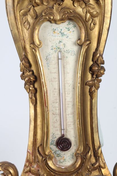 LARGE BAROMETER-THERMOMETER in the Louis...