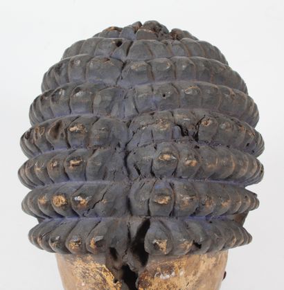 African mask of the GELEDE type, YORUBA,...