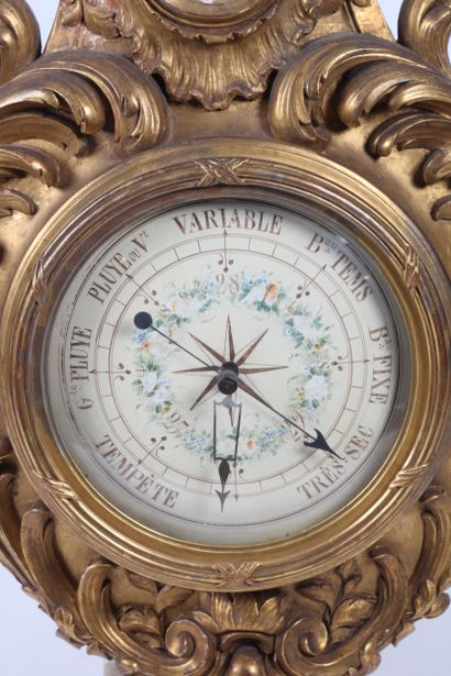 LARGE BAROMETER-THERMOMETER in the Louis...