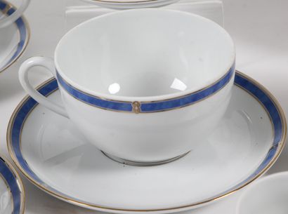 CHRISTOFLE, modèle Océana Bleu.
Partie de...