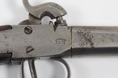 LOT consisting of: 
A three-section brass...