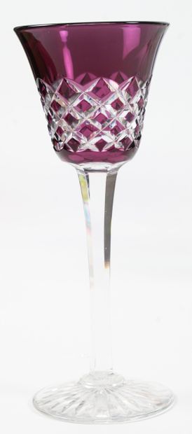BACCARAT MODELE BURGOS,
12 verres à vin du...