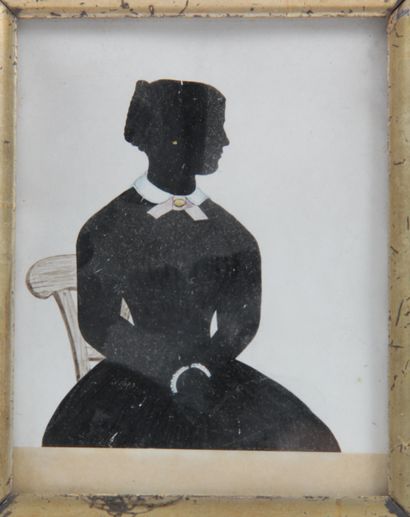 LOT OF THREE MINIATURES ON VELLUM
Two painted...