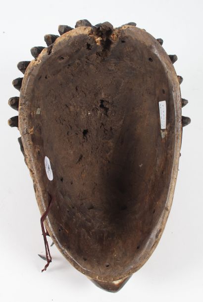 African mask of the GELEDE type, YORUBA,...