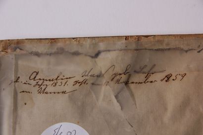 LOT OF THREE MINIATURES ON VELLUM
Two painted...