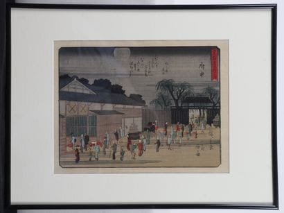 Hiroshige Utagawa (1797-1858) d'après, 20ème...