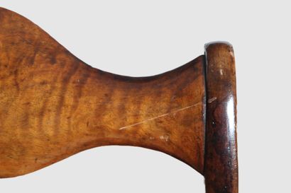 TWO walnut armchairs and two chairs, English...