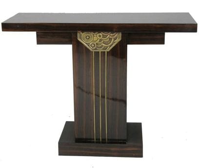 TRAVAIL ART DECO
Console en placage de Macassar,...