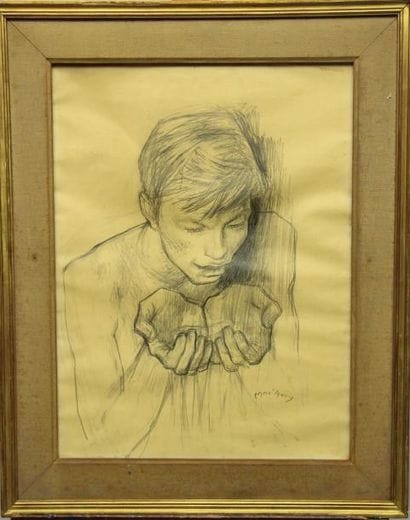 Edouard MAC AVOY (1905-1991)
Portrait d'homme...