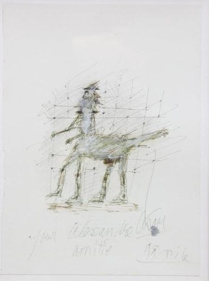 César (1921-1998)
Centaure Stylo et gouache...