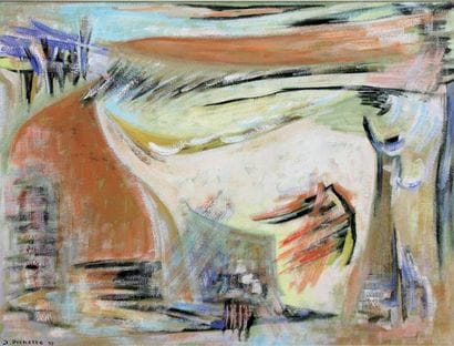 James PICHETTE (1920-1996)
Composition Gouache...