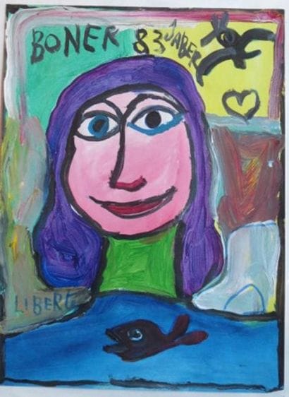 JABER (né en 1938)
Portrait, 1983 Acrylique...