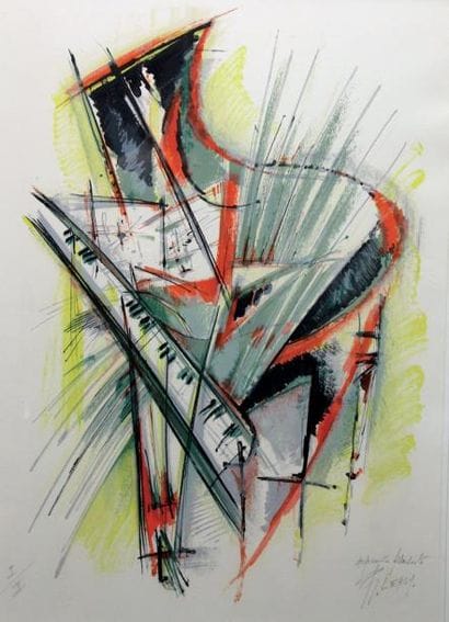 Roger LERSY (1920-2004)
Le piano Estampe...