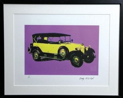 Andy Warhol (1928-1987)
Old car Sérigraphie...
