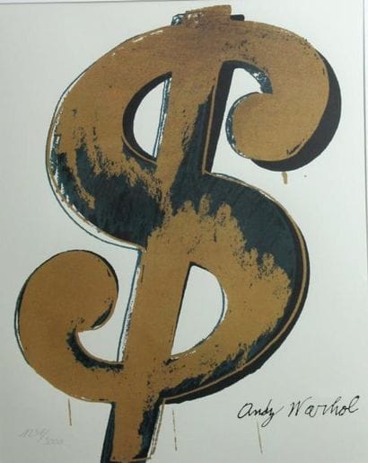 Andy Warhol (1928-1987)
Dollards Sérigraphie...