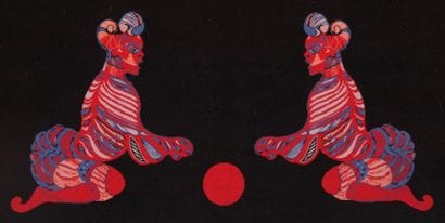 Tapis d'art Léonor FINI (1908-1996)
«Jeu...