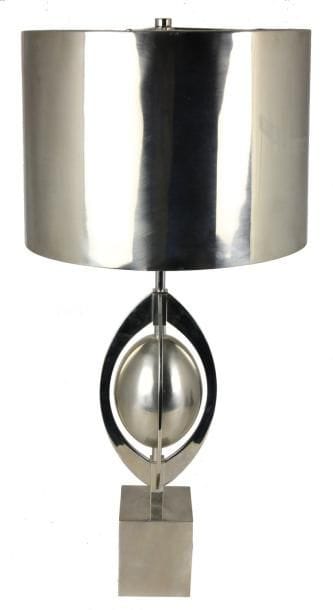 MAISON CHARLES
Lampe «Ogive» en laiton chromé,...