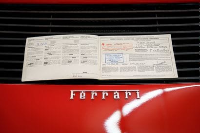 1989 FERRARI TESTAROSSA
Carte grise : Française
Numéro...
