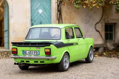 1976 SIMCA 1000 RALLYE 2
Carte grise française
Châssis...