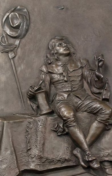 RENARD

Buveurs

Paire de plaques en bronze...