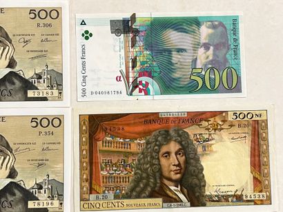 LOT DE 20 BILLETS DE 500 FRANCS

- 1 