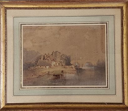 Paul MARNY (1829-1914)

Bâteau au bord du...
