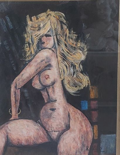 ECOLE DU XXème siècle

Femme nue assise

Huile...