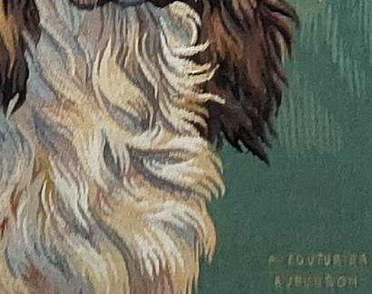 A. COUTURIER, AUBUSSON

Springer spaniel

Tapisserie

54...