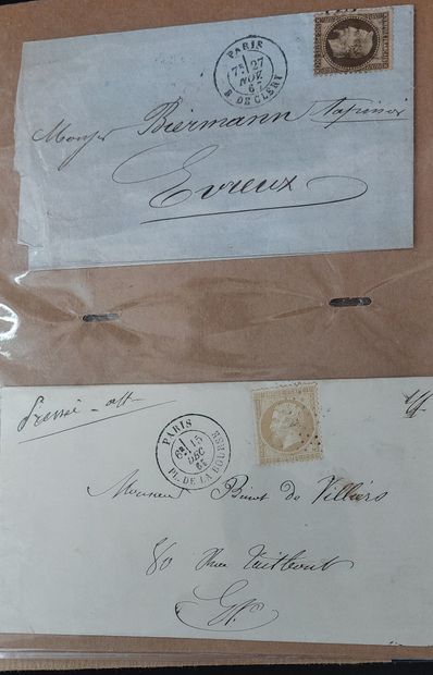 ALBUM CONTAINING OVER 100 LETTERS WITH CLASSIC...